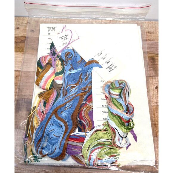 Noahs Ark Cross Stitch Kit By The Design Connection Inc Complete With Threads & - Picture 4 of 5